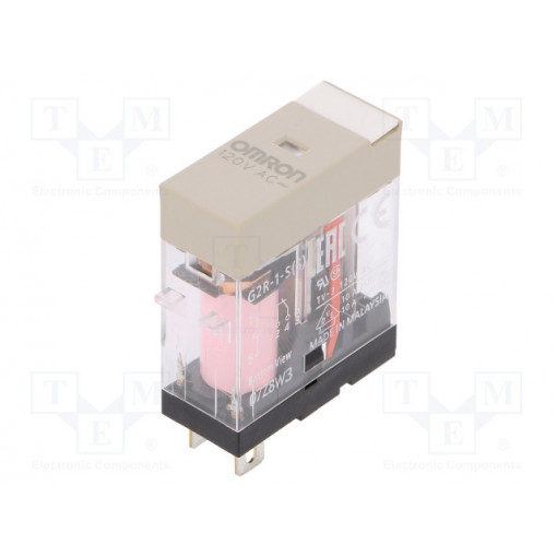 G2R-1-S AC120; Relay: electromagnetic; SPDT; Ucoil: 120VAC; 10A/250VAC; 10A/30VDC; OMRON