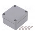 G302-IP67; Enclosure: multipurpose; X: 58mm; Y: 64mm; Z: 35mm; ABS; dark grey; GAINTA