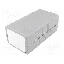 G418; Enclosure: with panel; X: 80mm; Y: 150mm; Z: 60mm; ABS; dark grey; GAINTA