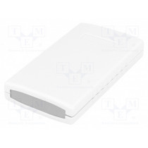 G430; Enclosure: with panel; X: 50mm; Y: 90mm; Z: 16mm; ABS; light grey; GAINTA