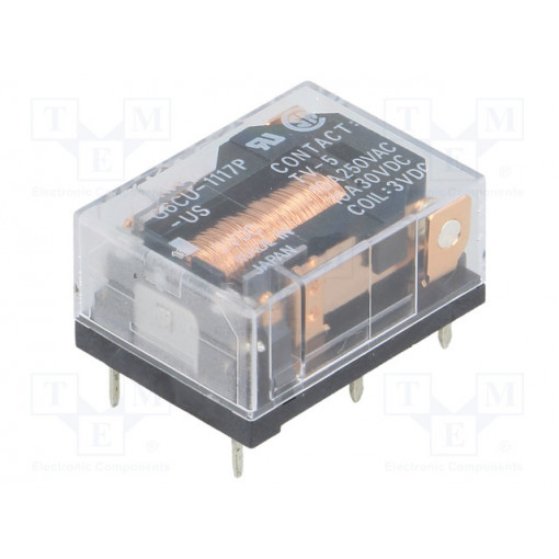 G6CU-1117P-US 3VDC; Relay: electromagnetic; SPST-NO; Ucoil: 3VDC; 10A/250VAC; OMRON OCB