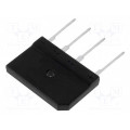 GBJ1006; Single-phase bridge rectifier; Urmax: 600V; If: 10A; Ifsm: 170A; SIRECTIFIER GBJ1006; Single-phase bridge rectifier; Urmax: 600V; If: 10A; Ifsm: 170A; SIRECTIFIER
