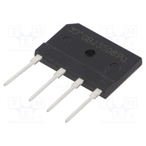 GBJ3508; Single-phase bridge rectifier; Urmax: 800V; If: 35A; Ifsm: 420A; SIRECTIFIER GBJ3508; Single-phase bridge rectifier; Urmax: 800V; If: 35A; Ifsm: 420A; SIRECTIFIER