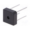 GBPC1001; Single-phase bridge rectifier; Urmax: 100V; If: 10A; Ifsm: 240A; DC COMPONENTS