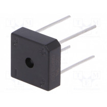 GBPC1001; Single-phase bridge rectifier; Urmax: 100V; If: 10A; Ifsm: 240A; DC COMPONENTS