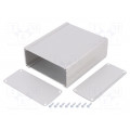 GD 105 44 120 ME; Enclosure: with panel; SHELL; X: 105.4mm; Y: 120mm; Z: 44.6mm; grey; FISCHER ELEKTRONIK
