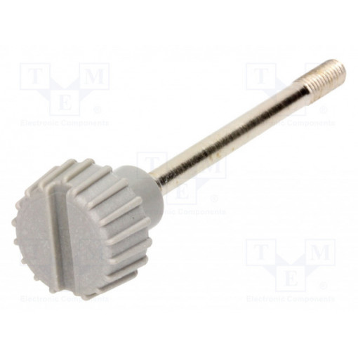 732488002 GDM 3011-7 GRAU; Fixation screw; knurled screw head; M3; Application: GDM; 35mm; HIRSCHMANN 732488002 GDM 3011-7 GRAU; Fixation screw; knurled screw head; M3; Application: GDM; 35mm; HIRSCHMANN