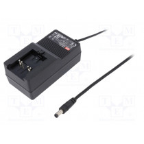 GE40I48-P1J; Power supply: switched-mode; 48VDC; 830mA; Out: 5,5/2,1; 40W; 89%; MEAN WELL