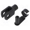 GERMF-16 F; Fork joint; Øhole: 16mm; Thread: M16; Mat: igumid G; Pitch: 1,5; igus
