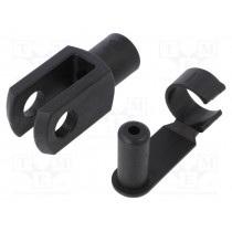GERMF-16 F; Fork joint; Øhole: 16mm; Thread: M16; Mat: igumid G; Pitch: 1,5; igus