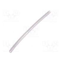 GES-0,5X1,2-TR-10; Insulating tube; Mat: silicone; transparent; -50÷200°C; L: 10m; FAVIER
