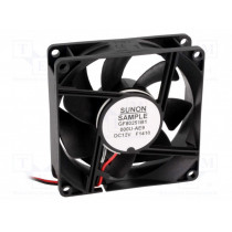 GF80251B1-000U-AE9; Fan: DC; axial; 12VDC; 80x80x25mm; 101.9m3/h; 47.5dBA; ball bearing; SUNON