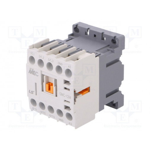 GMC-12M 230VAC 1A; Contactor: 3-pole; NO x3; Auxiliary contacts: NO; 230VAC; 12A; IP20; LS INDUSTRIAL SYSTEMS GMC-12M 230VAC 1A; Contactor: 3-pole; NO x3; Auxiliary contacts: NO; 230VAC; 12A; IP20; LS INDUSTRIAL SYSTEMS