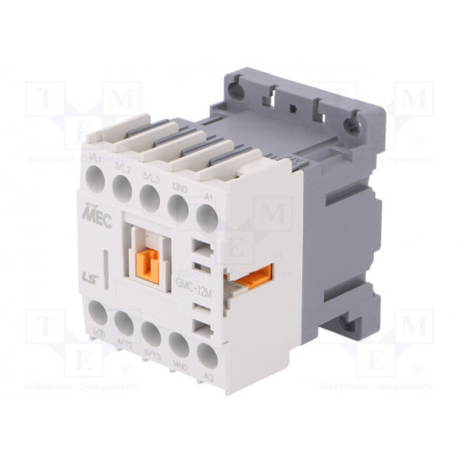 GMC-12M 24VAC 1A; Contactor: 3-pole; NO x3; Auxiliary contacts: NO; 24VAC; 12A; IP20; LS INDUSTRIAL SYSTEMS GMC-12M 24VAC 1A; Contactor: 3-pole; NO x3; Auxiliary contacts: NO; 24VAC; 12A; IP20; LS INDUSTRIAL SYSTEMS