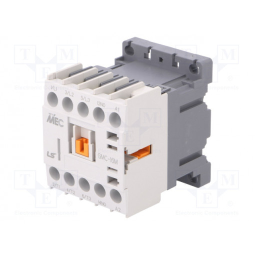GMC-16M 230VAC 1A; Contactor: 3-pole; NO x3; Auxiliary contacts: NO; 230VAC; 16A; IP20; LS INDUSTRIAL SYSTEMS GMC-16M 230VAC 1A; Contactor: 3-pole; NO x3; Auxiliary contacts: NO; 230VAC; 16A; IP20; LS INDUSTRIAL SYSTEMS