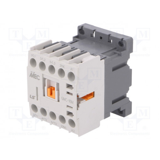 GMC-16M 24VAC 1B; Contactor: 3-pole; NO x3; Auxiliary contacts: NC; 24VAC; 16A; IP20; LS INDUSTRIAL SYSTEMS GMC-16M 24VAC 1B; Contactor: 3-pole; NO x3; Auxiliary contacts: NC; 24VAC; 16A; IP20; LS INDUSTRIAL SYSTEMS