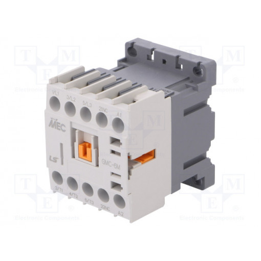 GMC-6M 230VAC 1B; Contactor: 3-pole; NO x3; Auxiliary contacts: NC; 230VAC; 6A; IP20; LS INDUSTRIAL SYSTEMS GMC-6M 230VAC 1B; Contactor: 3-pole; NO x3; Auxiliary contacts: NC; 230VAC; 6A; IP20; LS INDUSTRIAL SYSTEMS