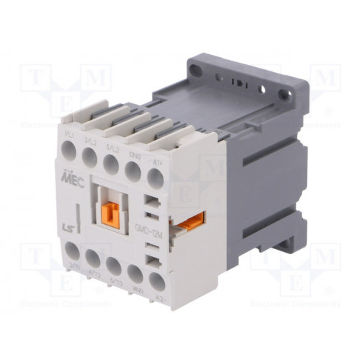 GMD-12M 24VDC 1A; Contactor: 3-pole; NO x3; Auxiliary contacts: NO; 24VDC; 12A; IP20; LS INDUSTRIAL SYSTEMS GMD-12M 24VDC 1A; Contactor: 3-pole; NO x3; Auxiliary contacts: NO; 24VDC; 12A; IP20; LS INDUSTRIAL SYSTEMS