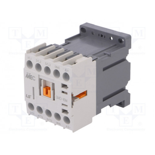 GMD-16M 24VDC 1A; Contactor: 3-pole; NO x3; Auxiliary contacts: NO; 24VDC; 16A; IP20; LS INDUSTRIAL SYSTEMS GMD-16M 24VDC 1A; Contactor: 3-pole; NO x3; Auxiliary contacts: NO; 24VDC; 16A; IP20; LS INDUSTRIAL SYSTEMS