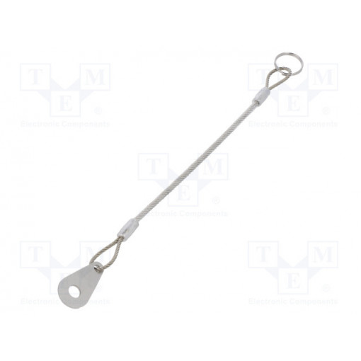 GN 111.2-150-14-B-TR; Retaining cable; Plating: PVC; Mat: stainless steel; 150mm; ELESA+GANTER