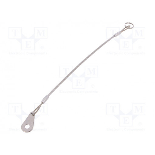 GN 111.2-200-14-B-TR; Retaining cable; Plating: PVC; Mat: stainless steel; 200mm; ELESA+GANTER