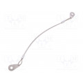 GN 111.2-200-C-TR; Retaining cable; Plating: PVC; Mat: stainless steel; 200mm; ELESA+GANTER