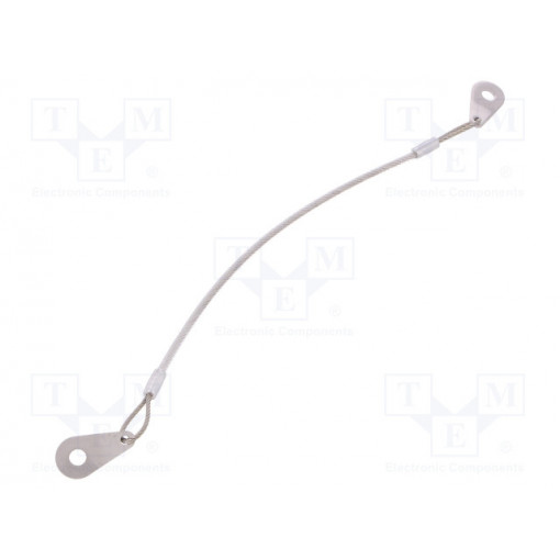 GN 111.2-200-C-TR; Retaining cable; Plating: PVC; Mat: stainless steel; 200mm; ELESA+GANTER