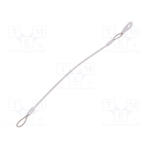 GN 111.2-200-E-TR; Retaining cable; Plating: PVC; Mat: stainless steel; 200mm; ELESA+GANTER