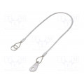GN 111.2-320-14-B-TR; Retaining cable; Plating: PVC; Mat: stainless steel; 320mm; ELESA+GANTER