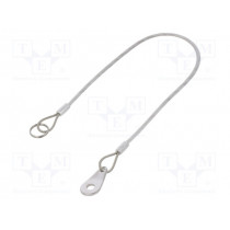 GN 111.2-320-14-B-TR; Retaining cable; Plating: PVC; Mat: stainless steel; 320mm; ELESA+GANTER