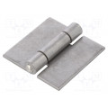 GN 1362-NI-60-60-A-BL; Hinge; Width: 60mm; stainless steel; H: 60mm; ELESA+GANTER