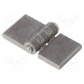 GN 1366-ST-60-30-A-BL; Hinge; Width: 60mm; steel; H: 30mm; without coating,for welding; ELESA+GANTER