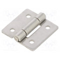 GN 136-NI-30-30-B; Hinge; Width: 30mm; stainless steel; H: 30mm; Holes pitch: 18/18mm; ELESA+GANTER