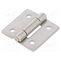 GN 136-NI-30-30-B; Hinge; Width: 30mm; stainless steel; H: 30mm; Holes pitch: 18/18mm; ELESA+GANTER