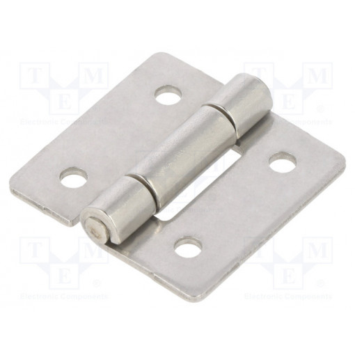 GN 136-NI-30-30-B; Hinge; Width: 30mm; stainless steel; H: 30mm; Holes pitch: 18/18mm; ELESA+GANTER