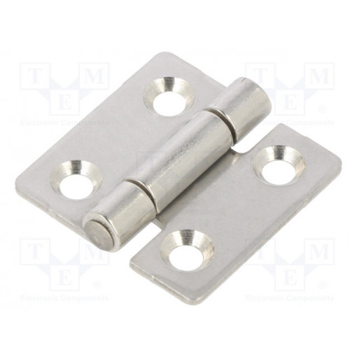 GN 136-NI-30-30-C; Hinge; Width: 30mm; stainless steel; H: 30mm; Holes pitch: 18/18mm; ELESA+GANTER