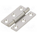 GN 136-NI-30-45-C; Hinge; Width: 30mm; stainless steel; H: 45mm; ELESA+GANTER