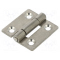 GN 136-NI-40-40-C; Hinge; Width: 40mm; stainless steel; H: 40mm; ELESA+GANTER
