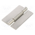 GN 136-NI-40-60-A; Hinge; Width: 40mm; stainless steel; H: 60mm; for welding; ELESA+GANTER