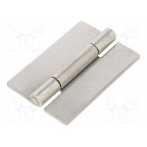 GN 136-NI-40-60-A; Hinge; Width: 40mm; stainless steel; H: 60mm; for welding; ELESA+GANTER