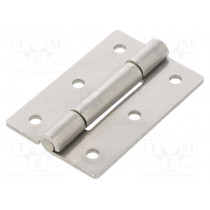 GN 136-NI-40-60-B; Hinge; Width: 40mm; stainless steel; H: 60mm; ELESA+GANTER