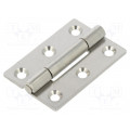 GN 136-NI-40-60-C; Hinge; Width: 40mm; stainless steel; H: 60mm; ELESA+GANTER