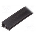 GN 2180-EPDM-20,5-A-20; Hole and edge shield; EPDM; L: 20m; black; H: 20.5mm; W: 11mm; ELESA+GANTER GN 2180-EPDM-20,5-A-20; Hole and edge shield; EPDM; L: 20m; black; H: 20.5mm; W: 11mm; ELESA+GANTER