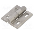 GN 235-NI-40-45-DH-GS; Hinge; Width: 40mm; stainless steel; H: 45mm; without regulation; ELESA+GANTER