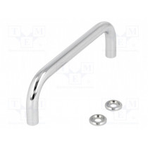 GN 425-10-120-CR; Handle; Mat: chromium plated steel; chromium plated; H: 43mm; ELESA+GANTER