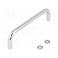 GN 425-8-120-CR; Handle; Mat: chromium plated steel; chromium plated; H: 35mm; ELESA+GANTER GN 425-8-120-CR; Handle; Mat: chromium plated steel; chromium plated; H: 35mm; ELESA+GANTER