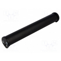 GN 481-30-200-SW; Handle; Mat: aluminium; black; H: 34.5mm; L: 206mm; Ø: 30mm; ELESA+GANTER