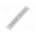 GN 711-KUS-100-W-L; Ruler; figures horizontally arranged,self-adhesive; W: 11mm; ELESA+GANTER