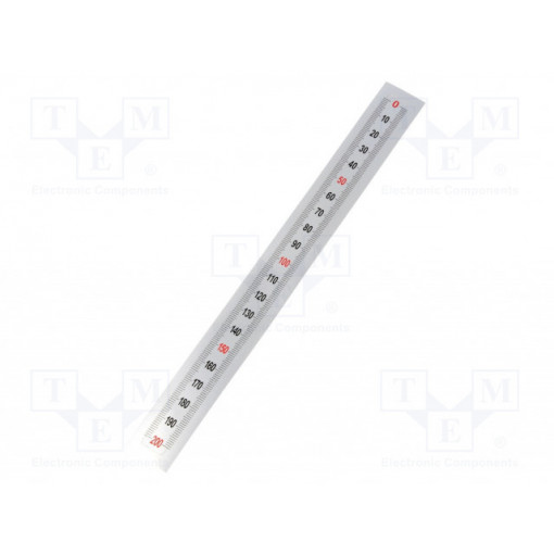 GN 711-KUS-200-S-O; Ruler; figures vertically arranged,self-adhesive; W: 11mm; ELESA+GANTER GN 711-KUS-200-S-O; Ruler; figures vertically arranged,self-adhesive; W: 11mm; ELESA+GANTER