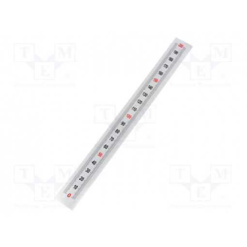 GN 711-KUS-200-S-U; Ruler; figures vertically arranged,self-adhesive; W: 11mm; ELESA+GANTER GN 711-KUS-200-S-U; Ruler; figures vertically arranged,self-adhesive; W: 11mm; ELESA+GANTER